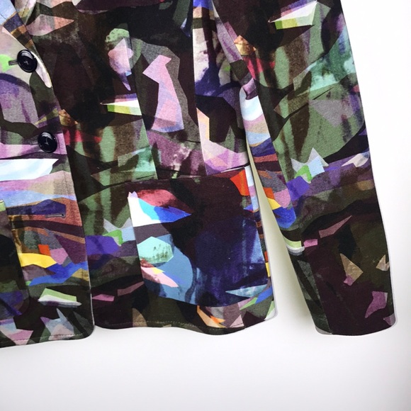 Escada Multicolored Knit Blazer. - Picture 3 of 8